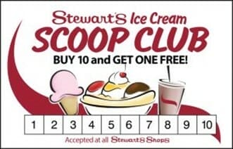 Stewart's Scoop Club Card