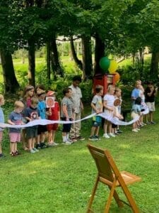 Yaddo Reads Lending Library kids with rbbon