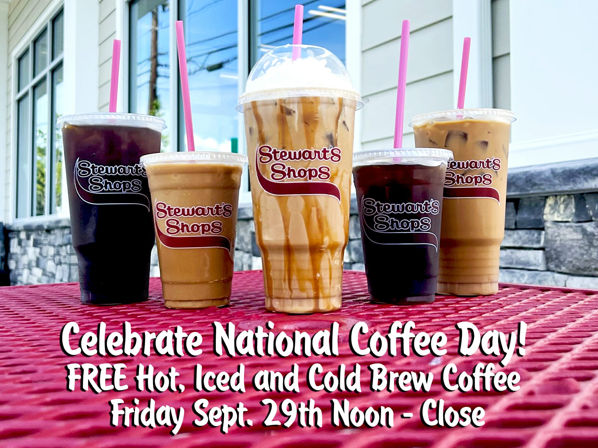 Celebrate National Coffee Day with a FREE Coffee from Stewart’s Shops