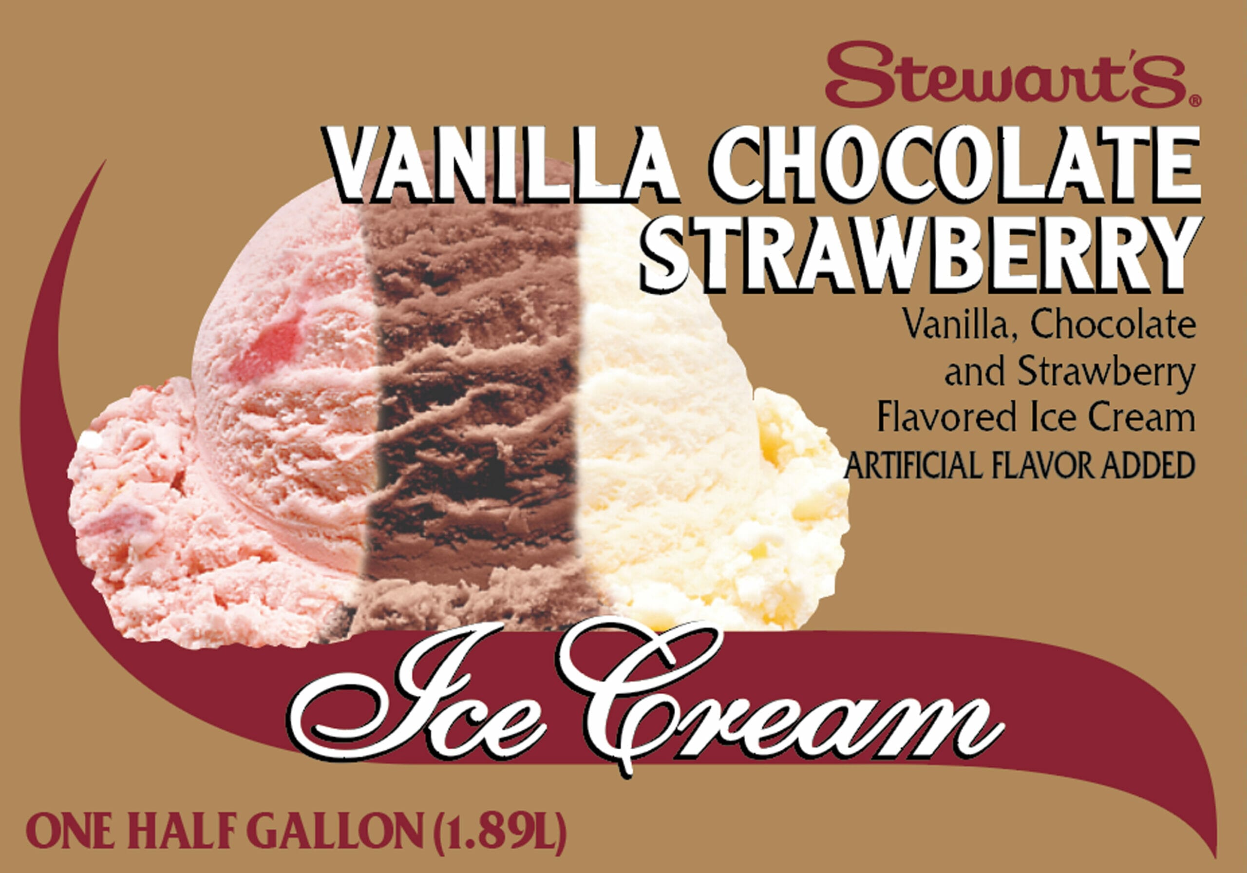 Chocolate vanilla deals strawberry ice cream