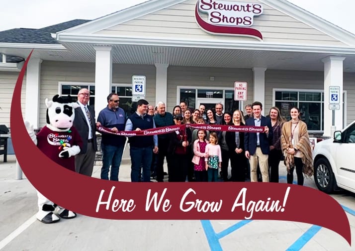 Ribbon cutting for the Stewart's Shops West Oneonta Grand Opening.