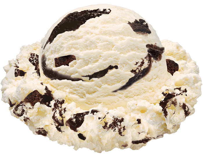 Scoop of Brownie Cheesecake