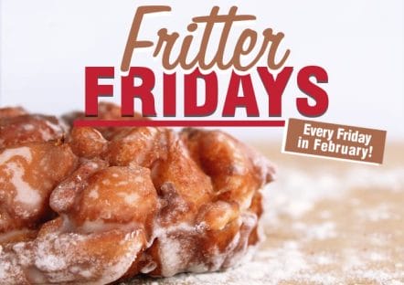 Fritter Friday writing and an apple fritter