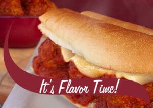 Meatball Sub picture. Celebrate National Meatball Day on March 9 with Stewart's Shops' meatballs. Make a meatball sub or grab frozen meatballs to take home!