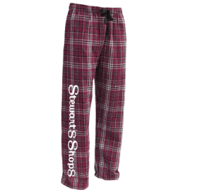 Stewart's Shops Maroon Flannel Pajama Pants.