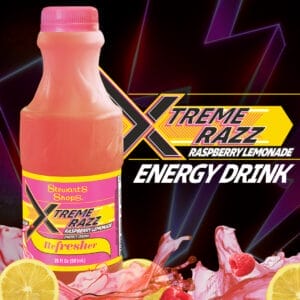 Xtreme Razz Refresher energy drink. This is a lemonade sale you don't want to miss!