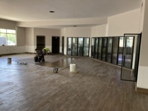 Inside of an empty Stewart's Shop.