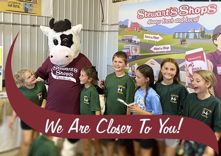 Stewart's Shops celebrates dairy farmers at the Washington County Fair.