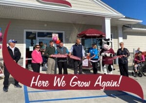 Stewart's celebrates opening of a new, larger shop in Massena, NY.
