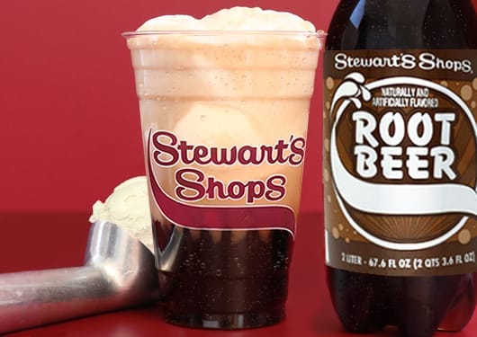 Try a Stewart's ice cream float, made with your choice of ice cream from the cone counter and flavor of soda!