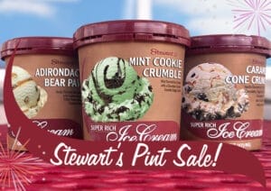 Stewart's Pint Sale, pints of ice cream